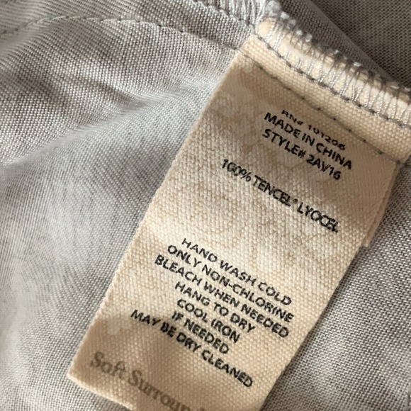 Soft Surroundings Button Paisley Tie 3/4 Sleeve Jacket Top Women's - Size L - Picture 4 of 9